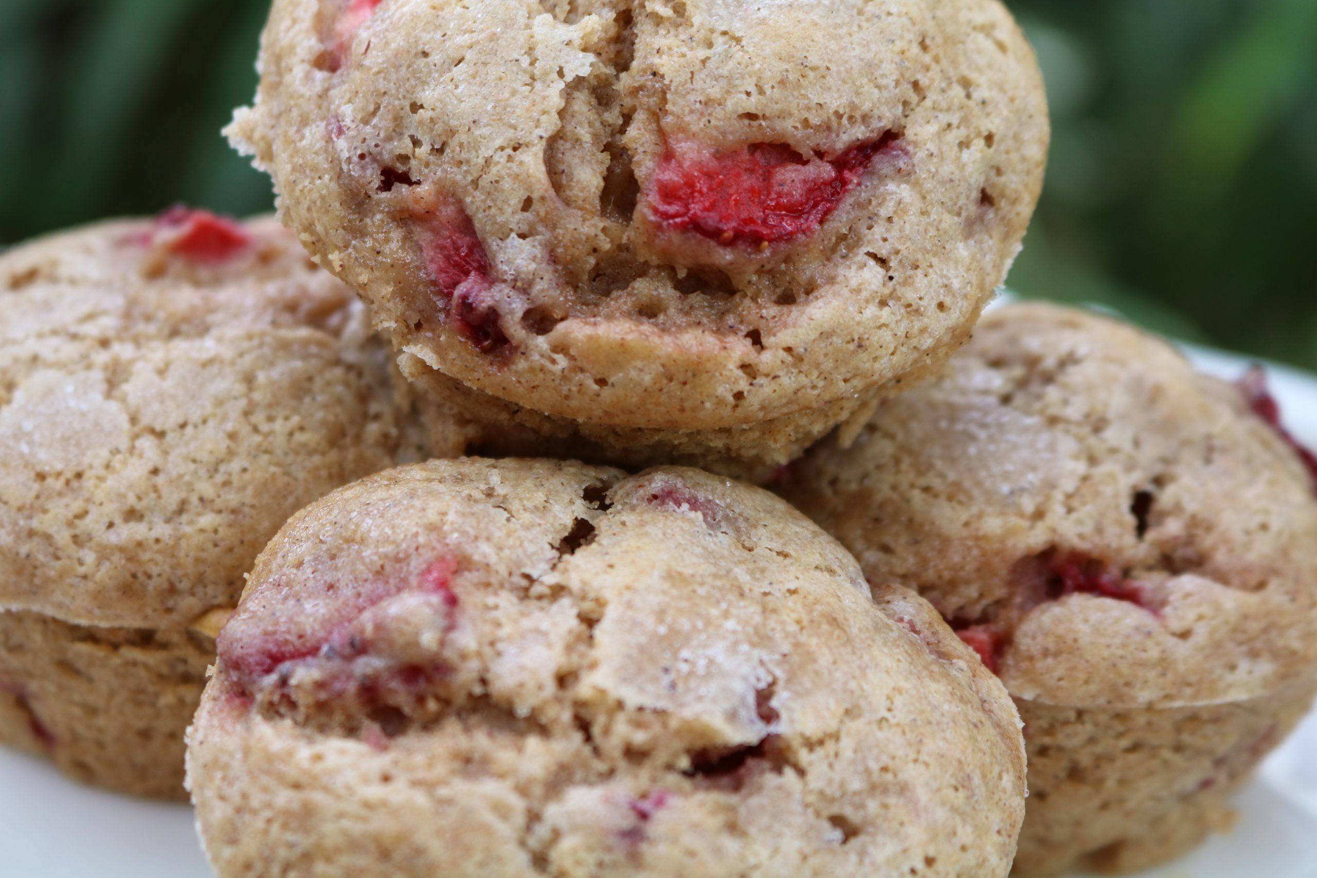 Whole Wheat Strawberry Muffins