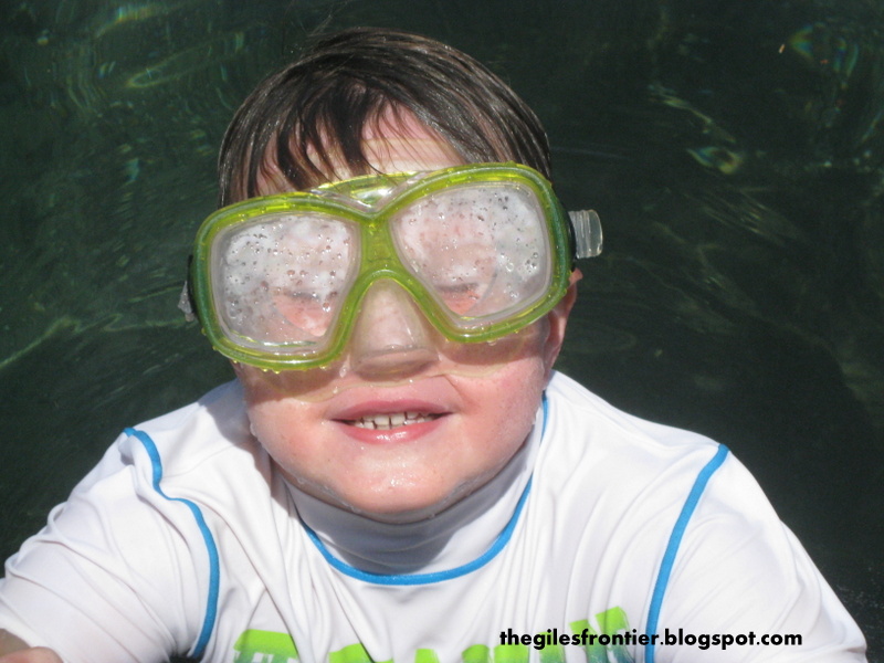 swimming at de leon springs state park florida
