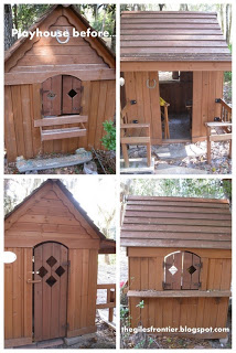 turning a child's playhouse into a chicken coop