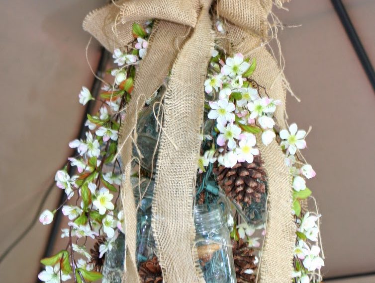 how to make a mason jar light for the backyard