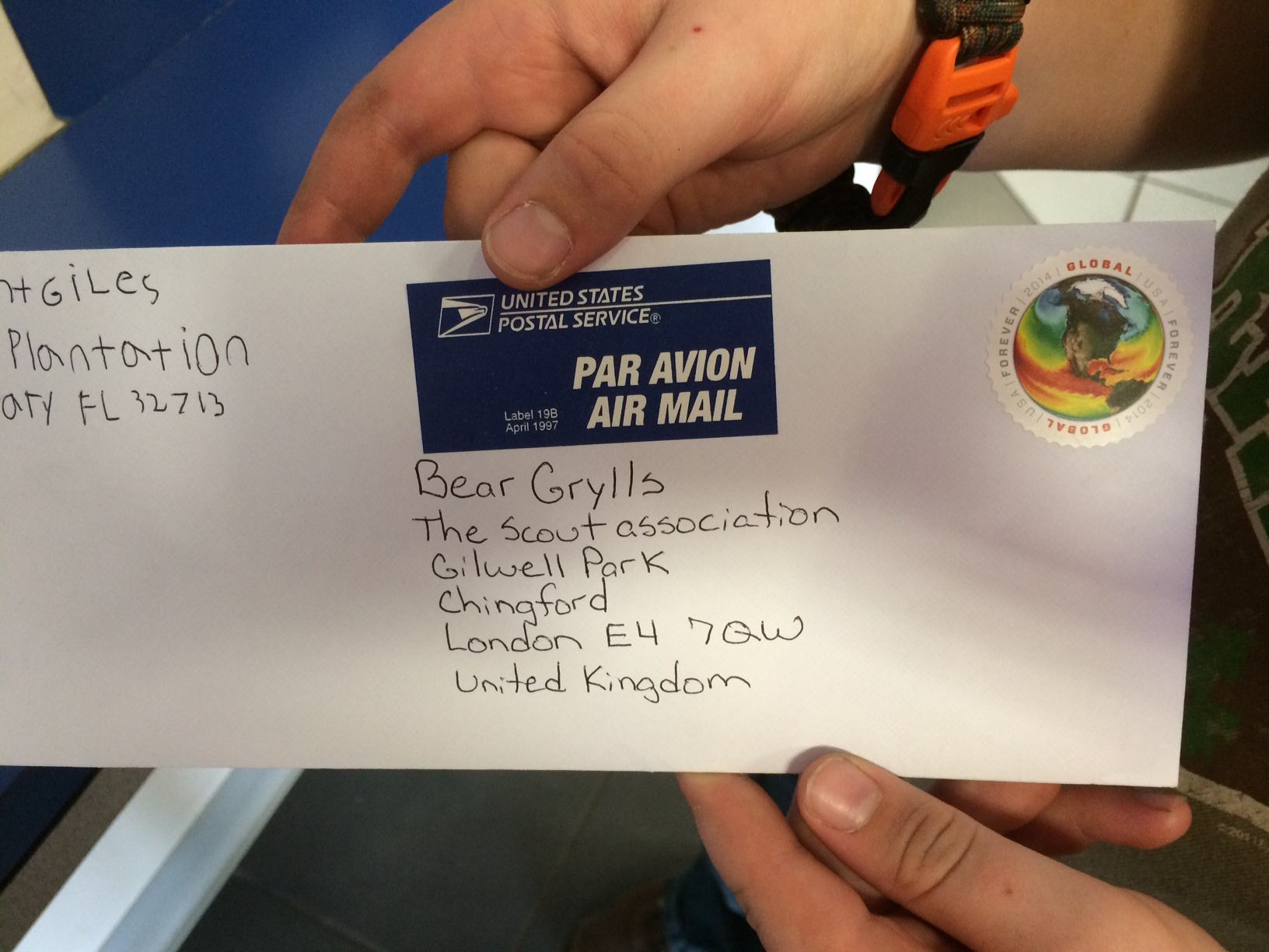 par avion air mail letter to london