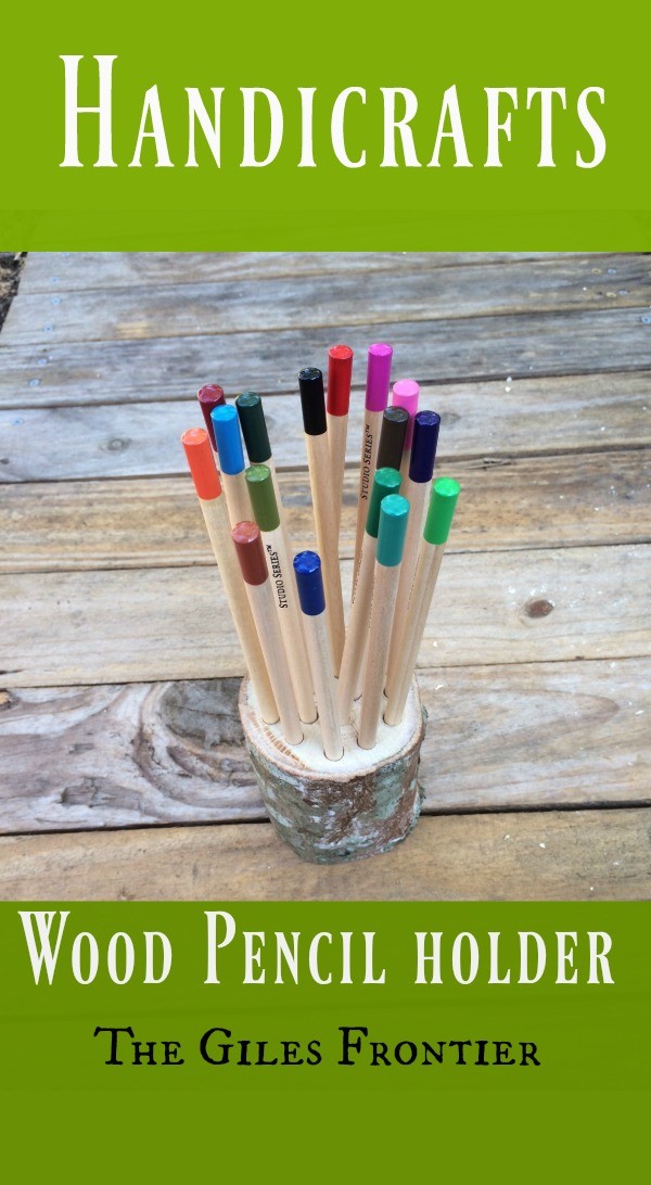 homemade pencil holder 