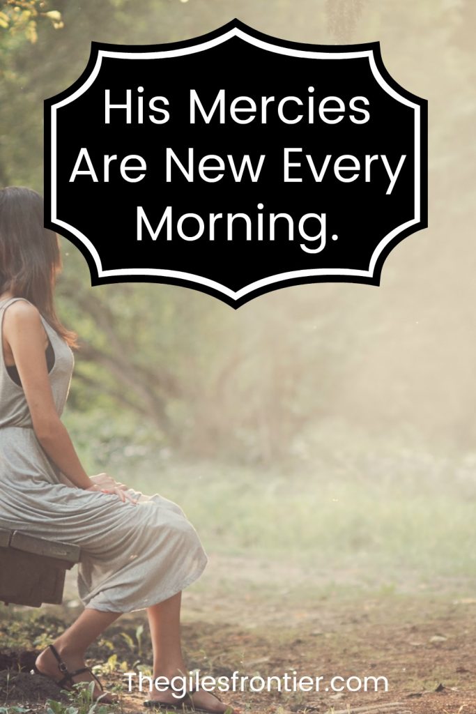 god's mercy is new every morning