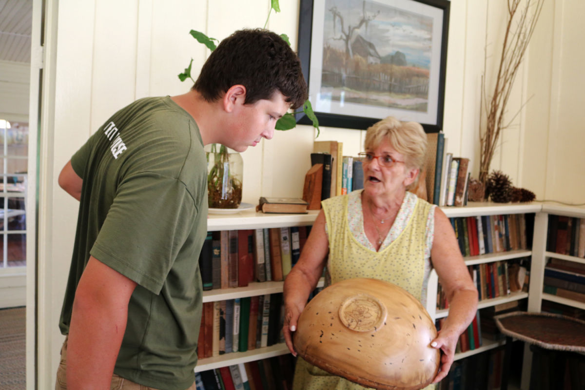 wooden bowl at rawlings homestead